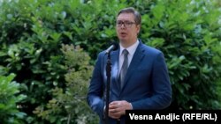 "Mislim da smo došli do neke vrste kompromisnog rešenja, kojim sam lično veoma zadovoljan", rekao je Vučić u Nišu 30. septembra 2021.