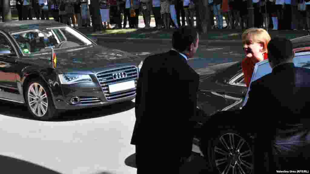 Moldova, Germany, chancellor Angela Merkel meets Moldovan PM Vlad Filat in Chisinau 