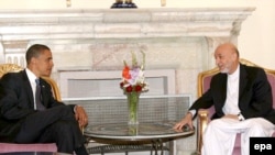 Obama and Karzai in July 2008