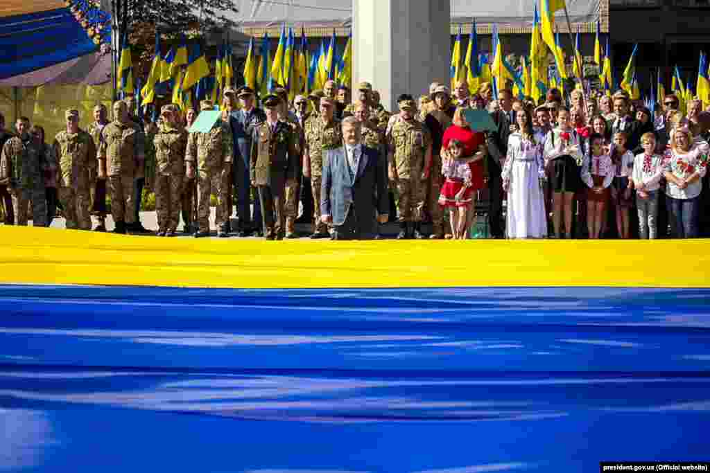 Під час відзначення Дня державного прапора України. Дніпро, 23 серпня 2018 року. НА ЦЮ Ж ТЕМУ