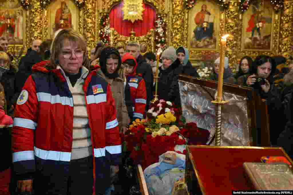 Рідні, близькі й колеги востаннє прощаються із Сергієм. Київ, 12 січня 2026 року