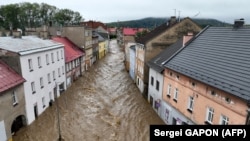 Поплави во Полска, илустрација