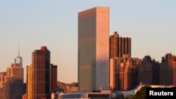 Здание штаб-квартиры ООН в Нью-Йорке.