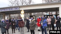Uposlenici Kantonalne bolnice Zenica, 24 decembar 2020.