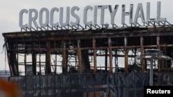 Руины "Крокус Сити Холла" после теракта