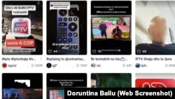 Shërbime IPTV të reklamuara në TikTok