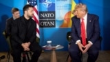 US President Donald Trump and Ukraine's Volodymyr Zelenskyy meet on the sidelines of NATO summit in The Hague in June.
