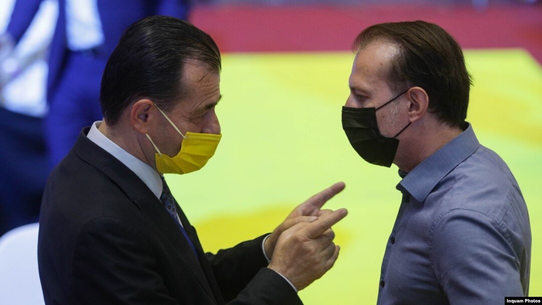 Ludovic Orban și Florin Cîțu sunt adversari pentru funcția de președinte al PNL. 
