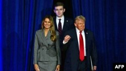 Melaniya Tramp, Berron Tramp və Donald Tramp