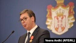 Српскиот претседател Александар Вучиќ.