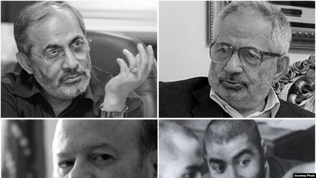 محسن رفیق‌دوست (بالا چپ)، محمدمهدی عبدخدایی(بالا راست)، محمد واحدی (پایین راست) و انیس نقاش