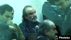 Zhirayr Sefilian appears in court in Yerevan last month.