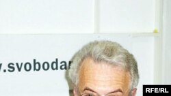 Валентин Гефтер в студии Радио Свобода