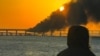 Пожежа після вибуху на Керченському мосту, 8 жовтня 2022 року. Ілюстраційне фото