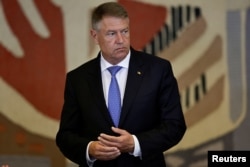 Romanian President Klaus Iohannis (file photo)