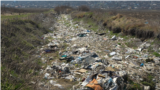 Moldova, In Rusestii Noi, Ialoveni, last fall's heavy rains brought rubbish from garbage dumps into a tributary of the Botna river