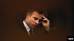 Oscar Pistorius tokom suđenja, Pretorija, Južnoafrička Republika, 16. oktobra 2014.