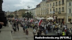 У Польшчы адзначаюць 70-годзьдзе Валынскай трагедыі. Варшава, 11 ліпеня 2013 году