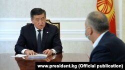 Президент Сооронбай Жээнбеков коронавирус боюнча абалды талкуулады. 24-апрель, 2020-жыл. 