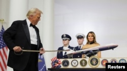 Donald Trump la Balul Comandantului Suprem, după depunerea jurământului, Washignton, 20 ianuarie 2025.