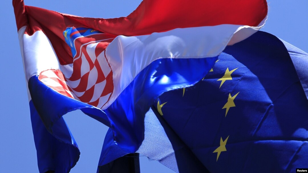 Zastava Hrvatske i EU