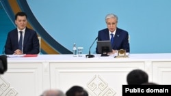 Қазақстан президенті Қасым-Жомарт Тоқаев Ұлттық құрылтайда Конституцияға енгізілетін ұсыныстарды жариялаған. 26 қаңтар 2026 жыл. 