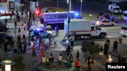 Екстрені служби поблизу місця вибуху в Москві, Росія, 1 серпня 2026 року