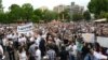 Armenia - People demonstrate in Yerevan against a rise in electricity prices, 27May2015.