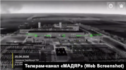 Скриншот с видео Сил беспилотных систем Украины, на котором запечатлена атака по Таврической ТЭС, 25 июня 2026 года