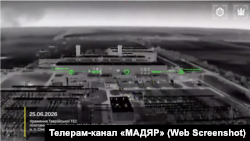 Скриншот с видео Сил беспилотных систем Украины, на котором запечатлена атака по Таврической ТЭС, 25.06.2026