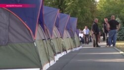 «Городки протестов» в Кишиневе растут (видео)