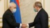 Armenia -- Armenian Prime Minister Nikol Pashinian meets with Iranian Foreign Minister Mohammad Javad Zarif, Yerevan, January 27, 2021.