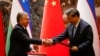 Президент Узбекистана Шавкат Мирзиёев с председателем КНР Си Цзиньпином