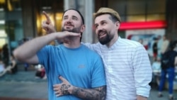 Мікіта Мелказёраў і Саша Чарнуха. Фота з прыватнага архіву