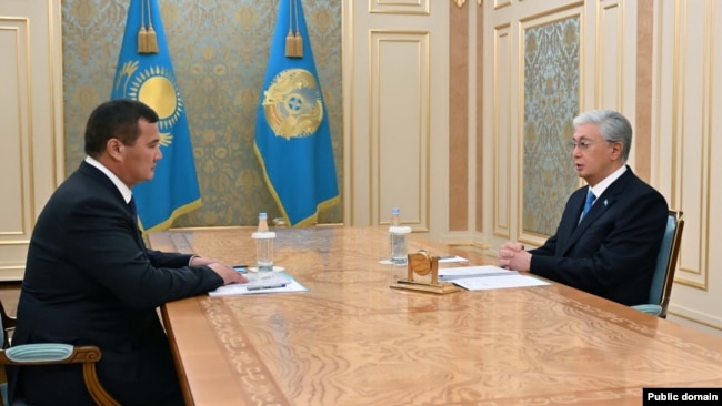 Президент Касым-Жомарт Токаев принимает первого заместителя премьер-министра Нурлыбека Налибаева
