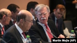 John Bolton (right), who was the U.S. National security adviser under the Trump administration, in 2019
