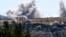 Smoke rises from Israeli bombardment near the village of Kfar Tibnit in southern Lebanon on June 6, despite an ongoing cease-fire.