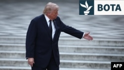Presidenti amerikan, Donald Trump, në Versajë - vendin ku nënshkroi Memorandumin e Mirëkuptimit me Iranin, më 17 qershor.