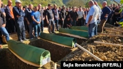 Burial of flood victims in Jablanica, Bosnia-Herzegovina.