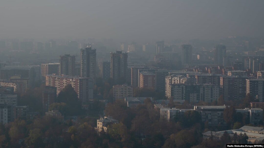 Загаден воздух во главниот град Скопје.