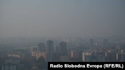 Аерозагадување во Скопје. 