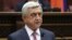 Former Armenian President Serzh Sarkisian (a file photo)