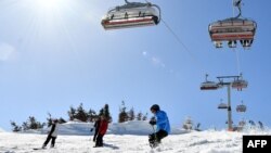 Planina Jahorina, nadomak bh. prijestonice Sarajeva, jedna je od popularnih skijaških destinacija kako za domaće, tako inostrane turiste i goste (26. februar 2021.)