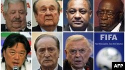 Rafael Esquivel, Nicolas Leoz, Jeffrey Webb, Jack Warner, Eduardo Li, Eugenio Figueredo i Jose Maria Marin