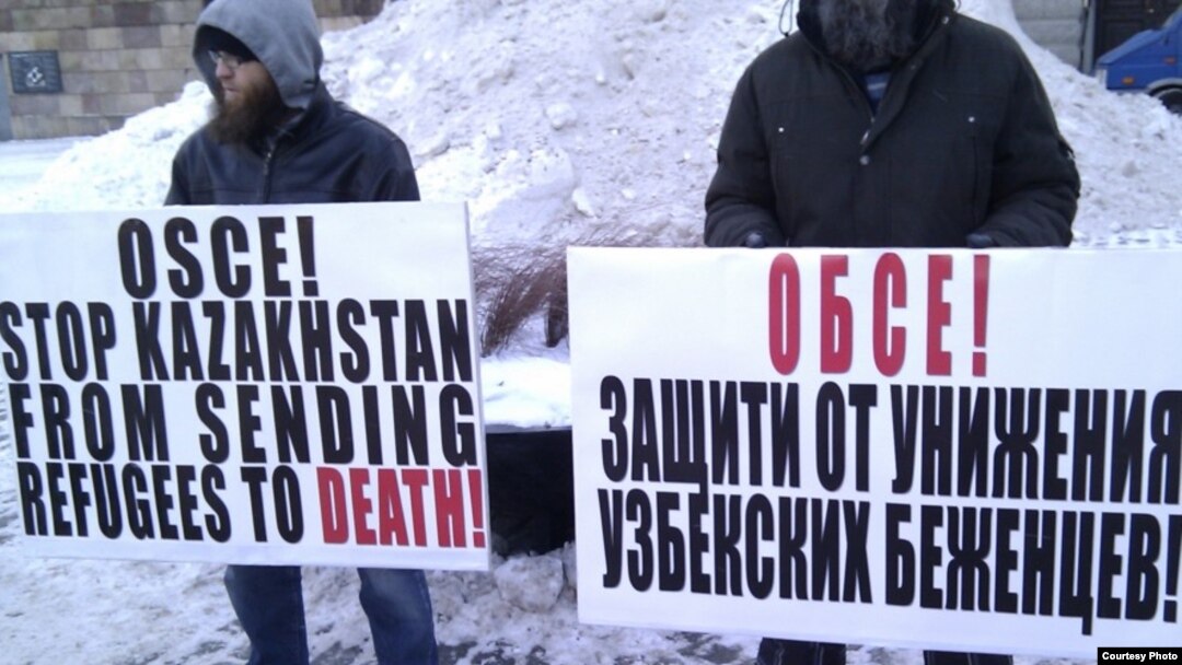 Олмаота ҳибсхонасидаги ўзбек қочқинлари ҳимоясига ўтган олти ой мобайнида Ғарбдаги йирик шаҳарларда бир неча бор пикетлар уюштирилди.