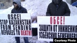 Олмаота ҳибсхонасидаги ўзбек қочқинлари ҳимоясига ўтган олти ой мобайнида Ғарбдаги йирик шаҳарларда бир неча бор пикетлар уюштирилди.