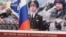 Баннер, рекламирующий призыв в армию в Чечне