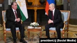 Эмомали Рахмон и Владимир Путин. Санкт-Петербург, 22 декабря 2025