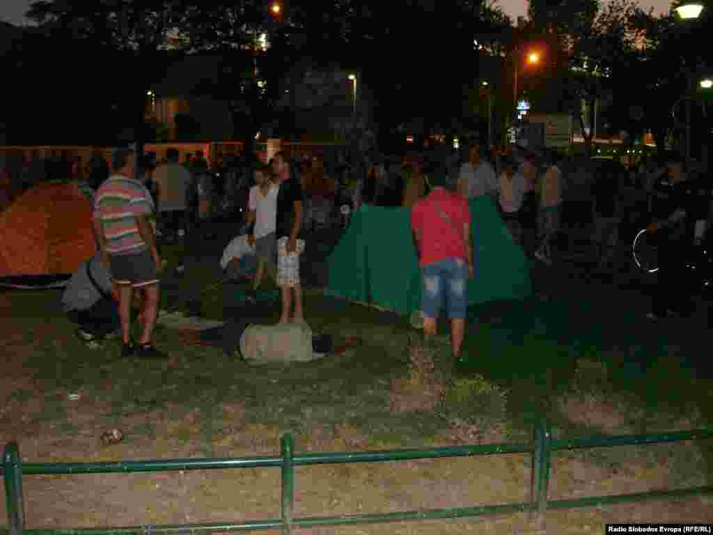 Protests for the park in Skopje