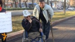 Бишкекте майыптар митингге чыкты